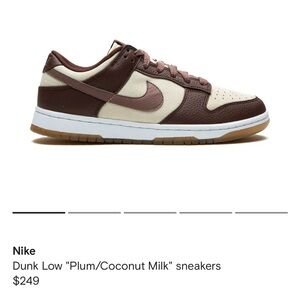 Nike dunk low coconut plum